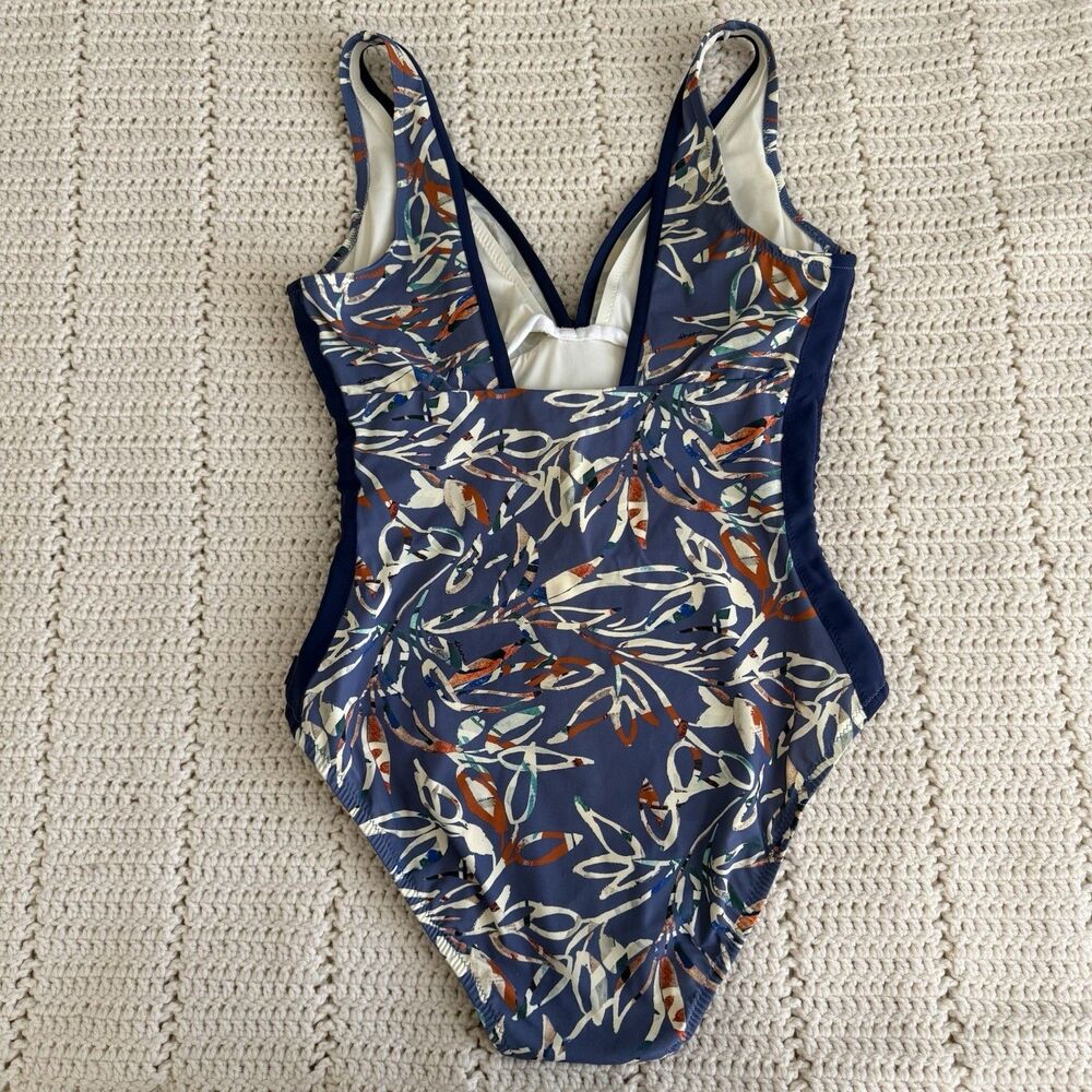 SHAN Women’s 10 Tokyo Print Blue One-Piece Swimsuit Pool Resort Vacation Ruched - Picture 8 of 13